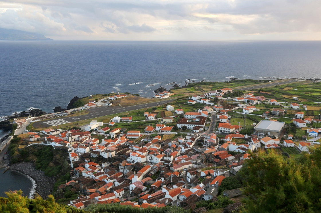 'Panorama of the island of Corvo Azores Portugal' - Azores